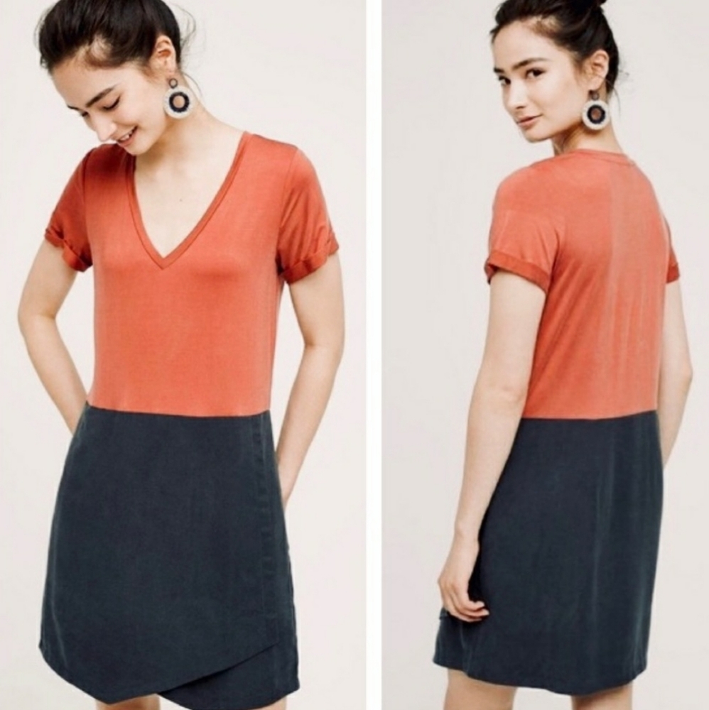Anthropologie Dolan Colorblock Horizon Dress